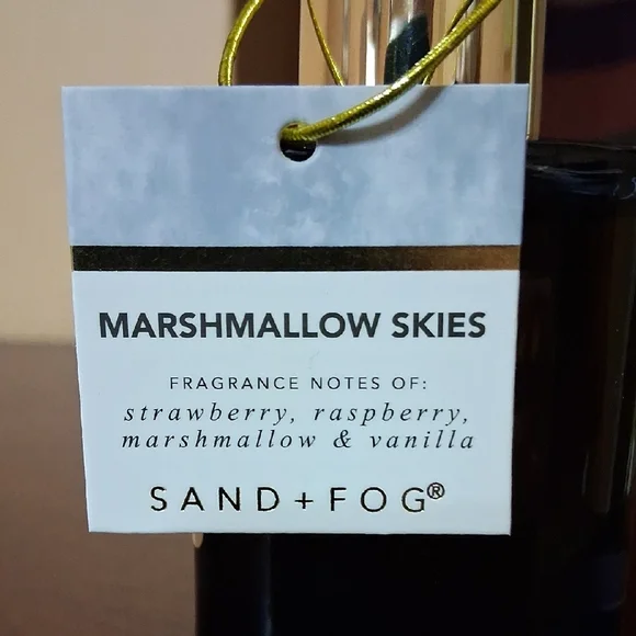 Marshmallow Skies Sand + Fog Eau De Perfum Oil. Blue Bottle W/Gold Dropper. NWT. - Picture 2 of 3